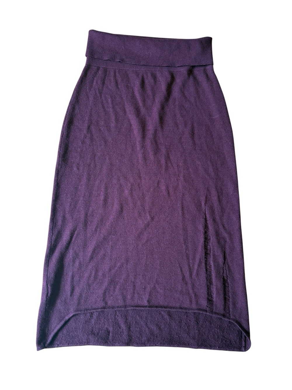 Animale Wine colored Knit Midi Skirt